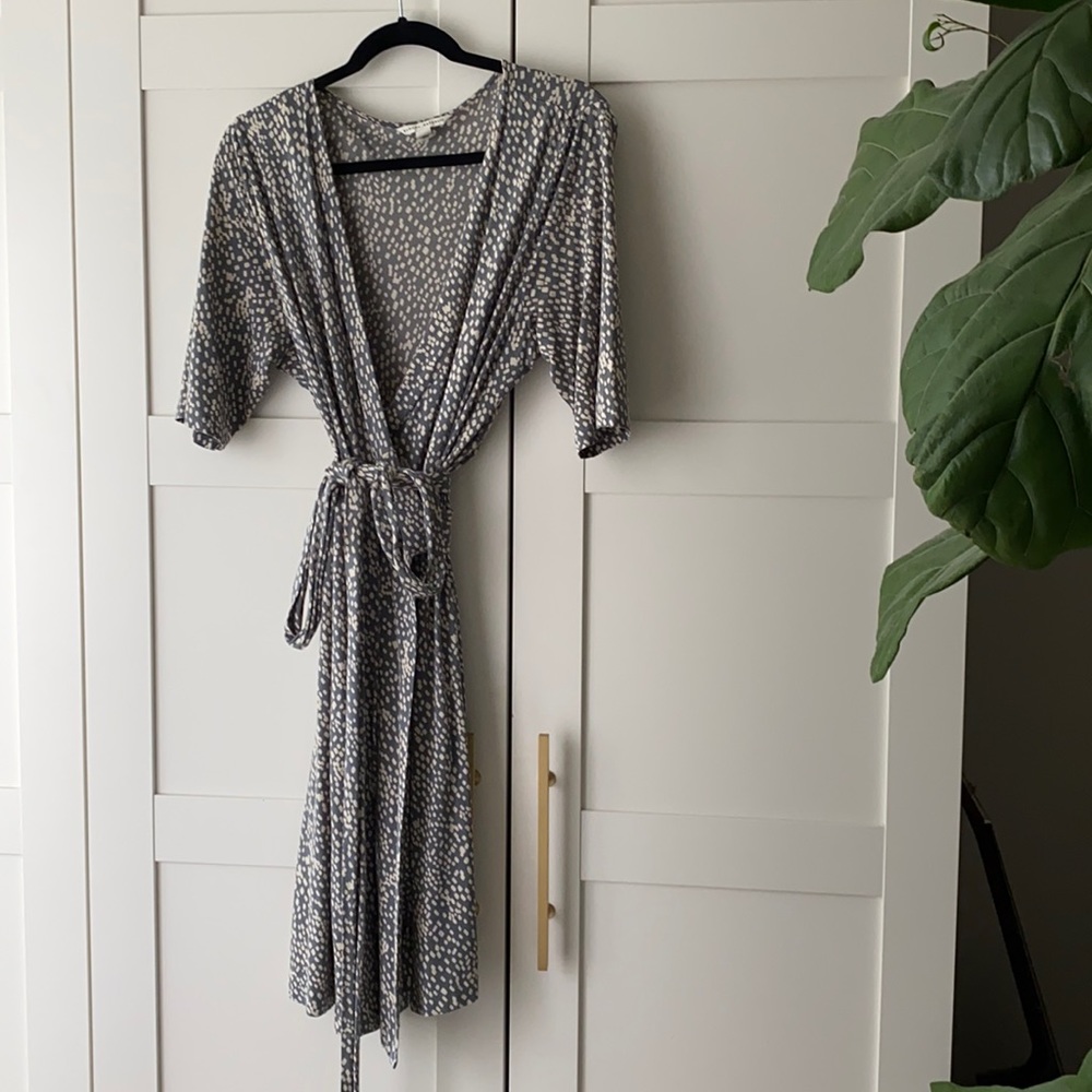 Banana Republic Silk Cotton Wrap Dress